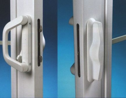 Before and After comparison showing broken lock mechanism versus new high-security replacement